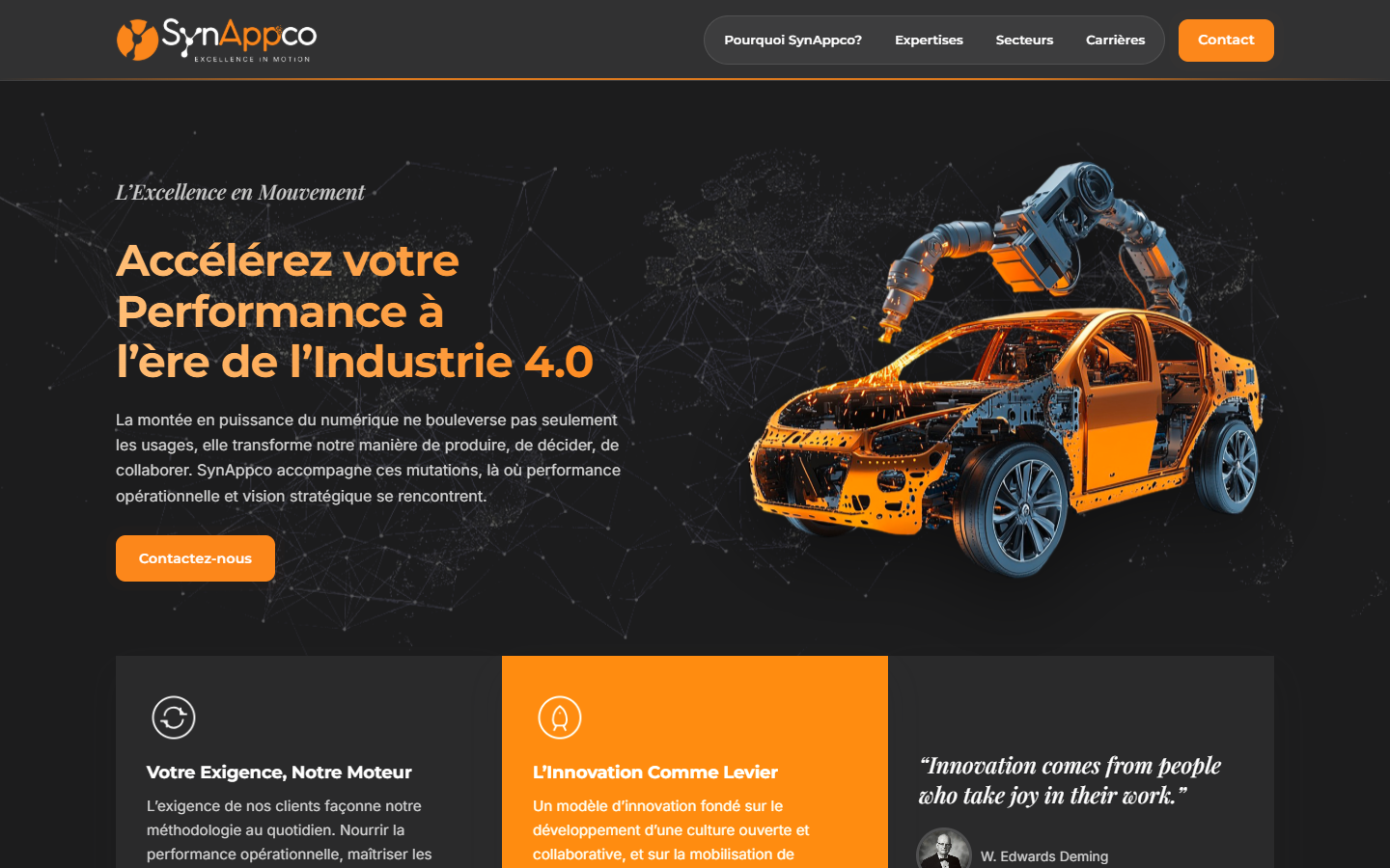SynAppco — page d'accueil